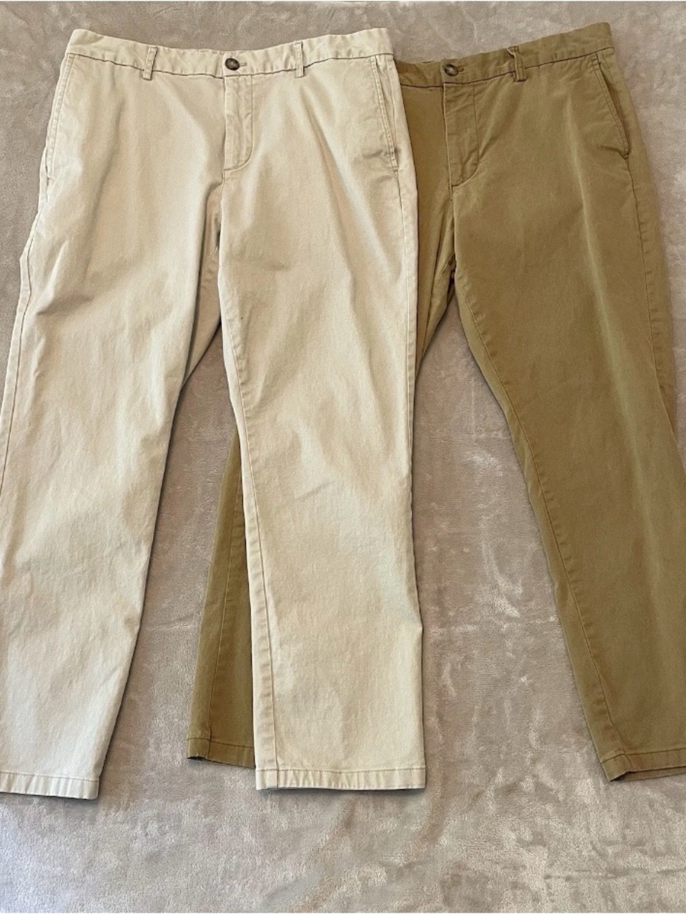 Lot 2 Pairs Old Navy Straight Built In Flex Men's Pants 34×30